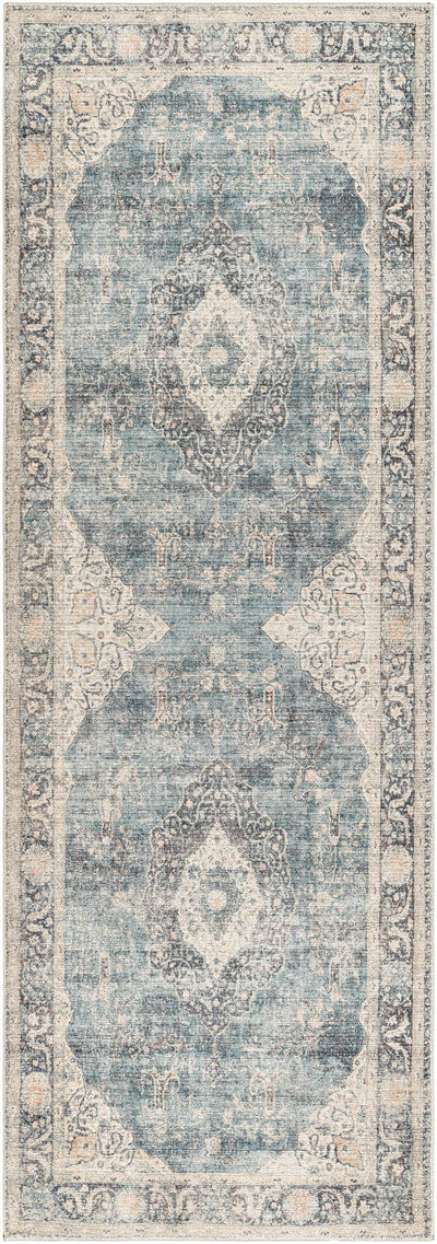 Marlene Medallion Blue Area Rug - Becki Owens x Livabliss