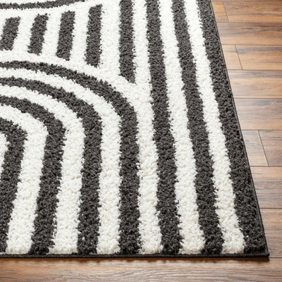 Avent Black & White Area Rug