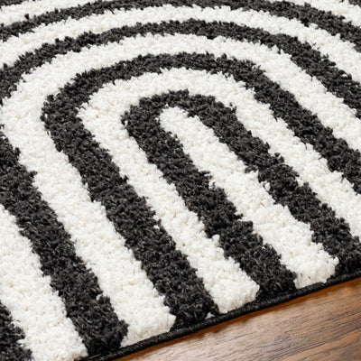 Avent Black & White Area Rug