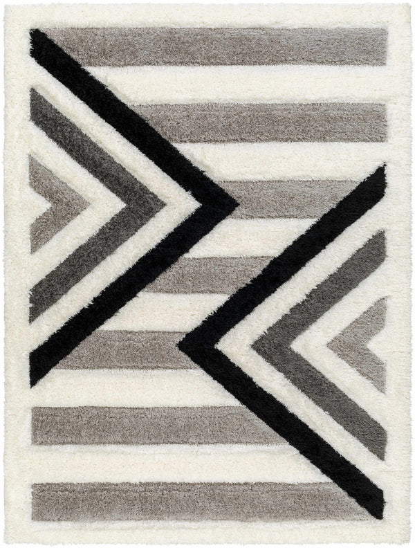 Abeje Black & White Area Rug