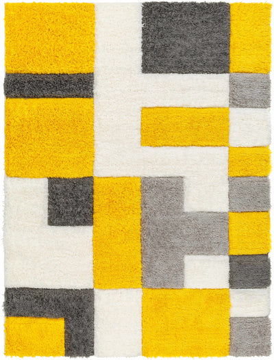 Greya Yellow & Gray Area Rug