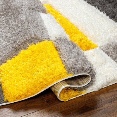 Greya Yellow & Gray Area Rug