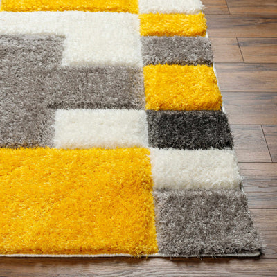 Greya Yellow & Gray Area Rug