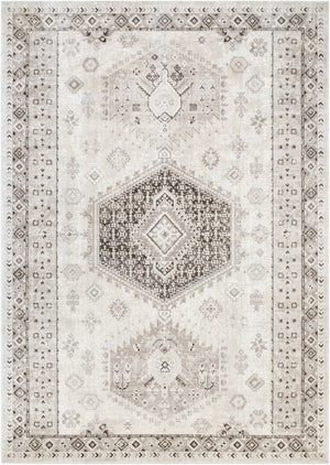 Cain Cream Washable Area Rug - Clearance