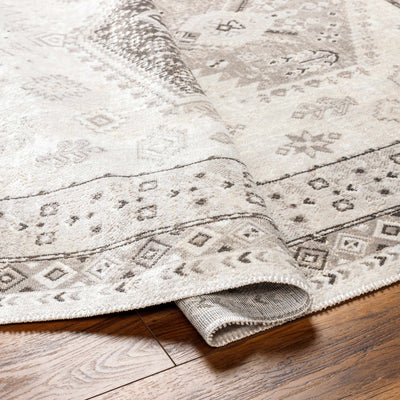 Cain Cream Washable Area Rug - Clearance