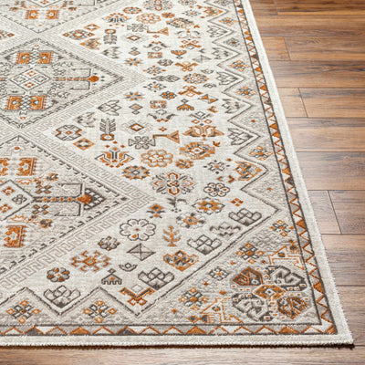 Meja Cream & Rust Washable Area Rug - Clearance