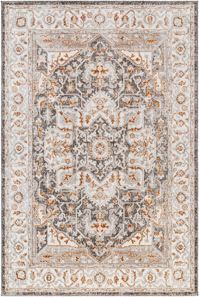 Roho Beige & Rust Washable Area Rug - Clearance