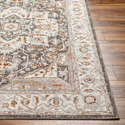 Roho Beige & Rust Washable Area Rug - Clearance