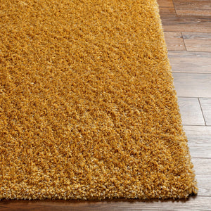 Bluma Solid Mustard Plush Rug