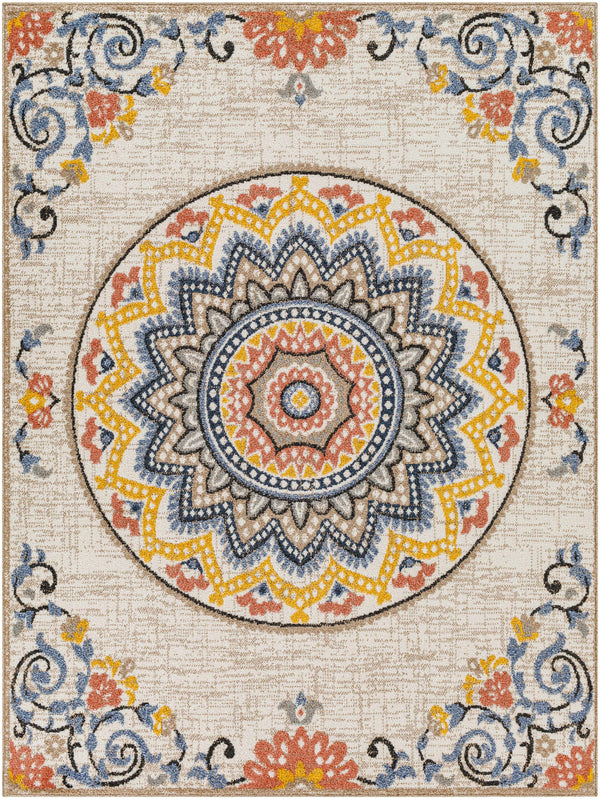 Chapa Yellow & Blue Area Rug - Clearance