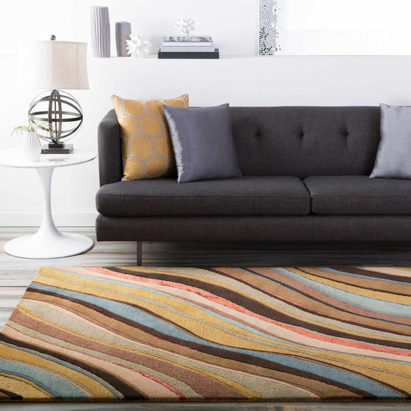 Seminole Canyon Waves Wool Rug