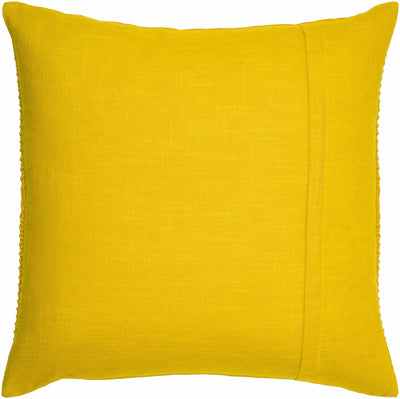 Makai Mustard Embroidered Circles Accent Pillow