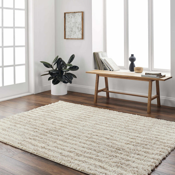 Filip Block Striped Plush Area Rug