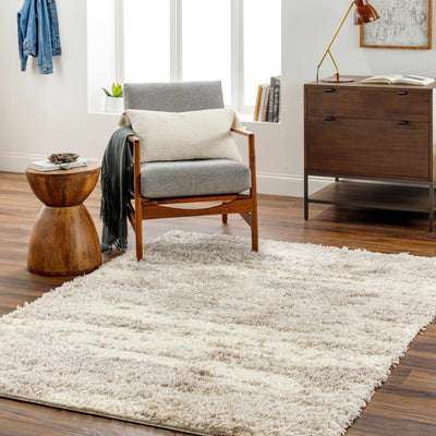 Grete Beige Plush Area Rug