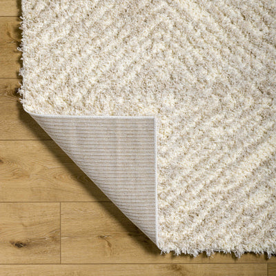 Isano Beige Plush Area Rug