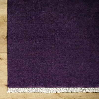 Myron Dark Purple Wool Area Rug