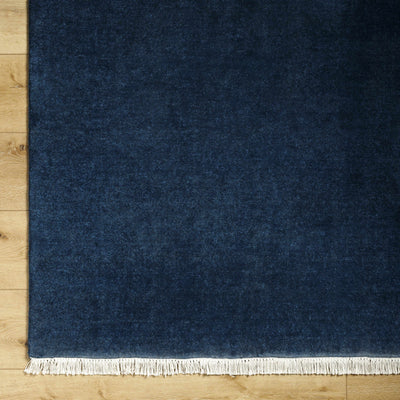 Myron Navy Wool Area Rug