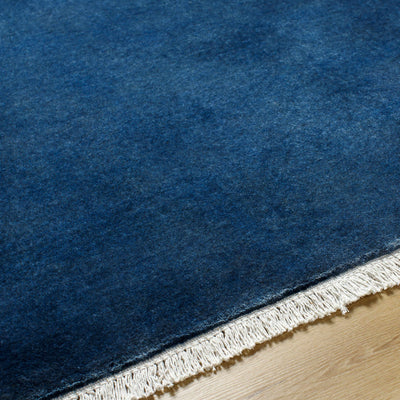 Myron Navy Wool Area Rug