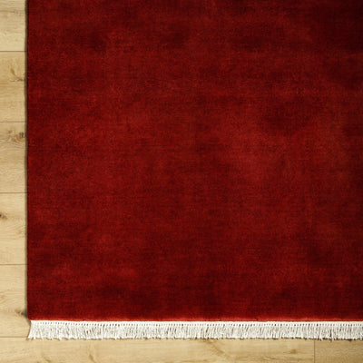 Myron Burgundy Wool Area Rug