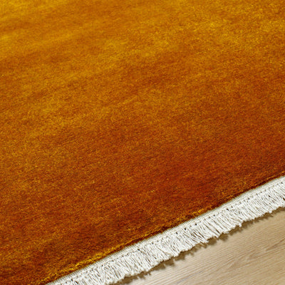 Myron Orange Wool Area Rug