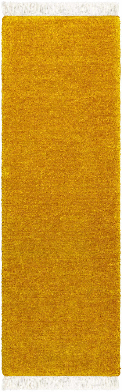 Myron Yellow Wool Area Rug