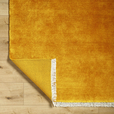 Myron Yellow Wool Area Rug