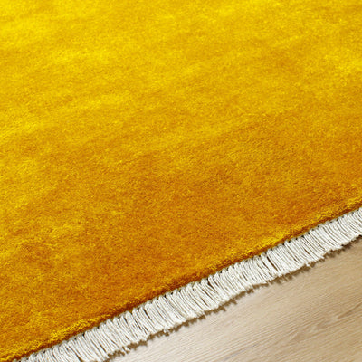 Myron Yellow Wool Area Rug