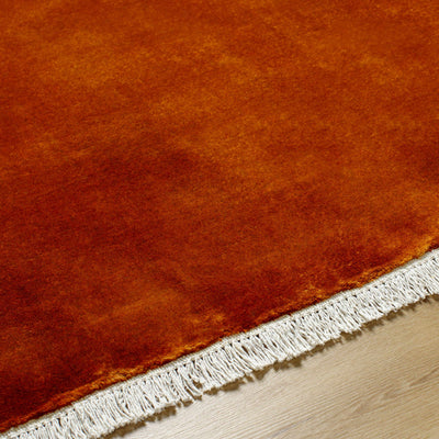 Myron Brick Red Wool Area Rug