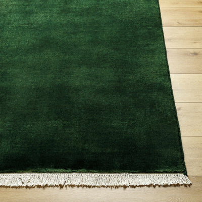 Myron Dark Green Wool Area Rug