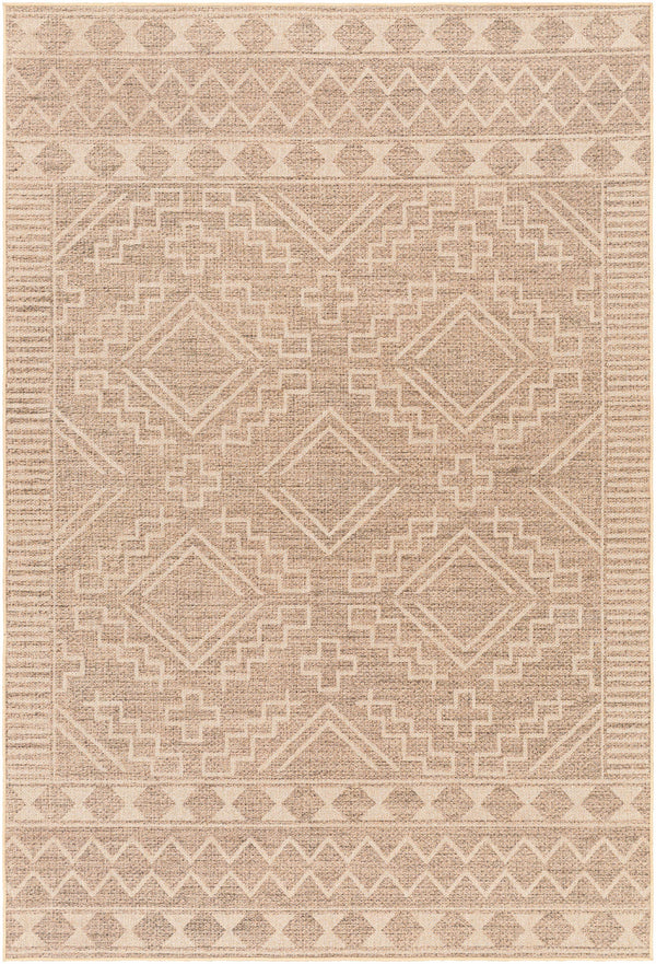 Halle Beige Washable Jutely Rug