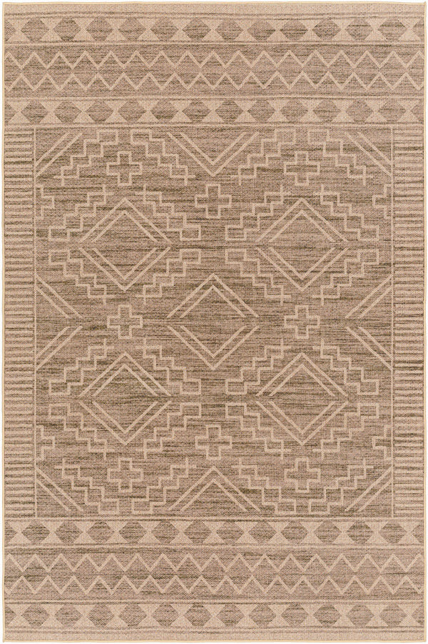 Halle Tan Washable Jutely Rug