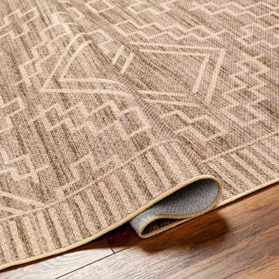 Halle Tan Washable Jutely Rug