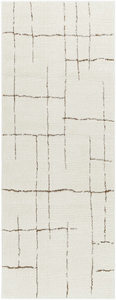 Koume Ivory & Brown Area Rug