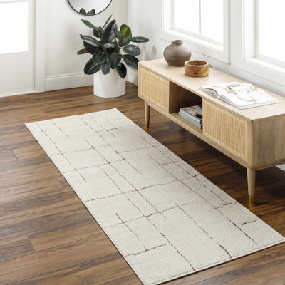 Koume Ivory & Brown Area Rug