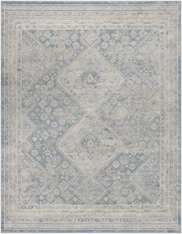 Sagen Blue Medallion Area Rug