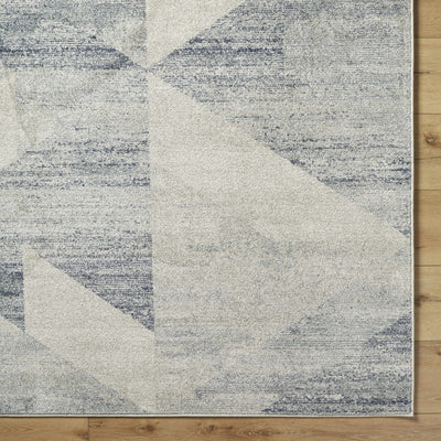 Seana Blue Geometric Area Rug