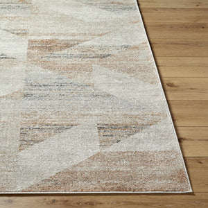 Seana Beige Geometric Area Rug