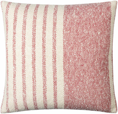 Shaun Gray Striped Square Accent Pillow