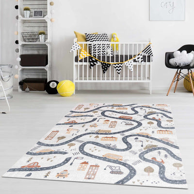 Mave Roads Washable Rug for Kids