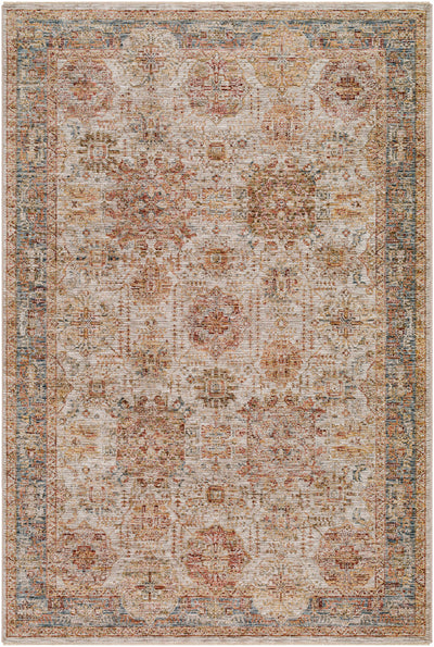 Ange Tan & Blue Area Rug