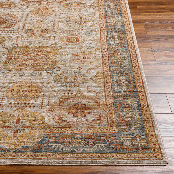 Ange Tan & Blue Area Rug