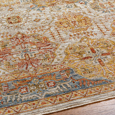 Ange Tan & Blue Area Rug