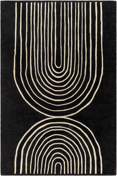 Fuat Black Area Rug