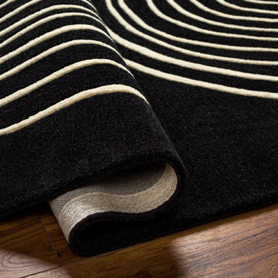 Fuat Black Area Rug