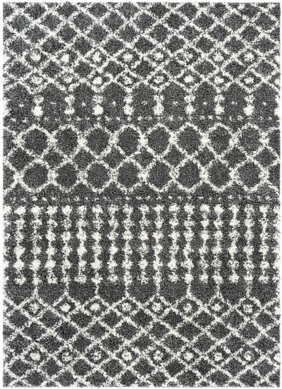 Sibsey Cream/Charcoal Plush Rug - Clearance