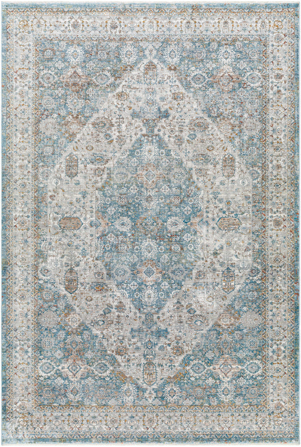 Honon Blue Medallion Area Rug