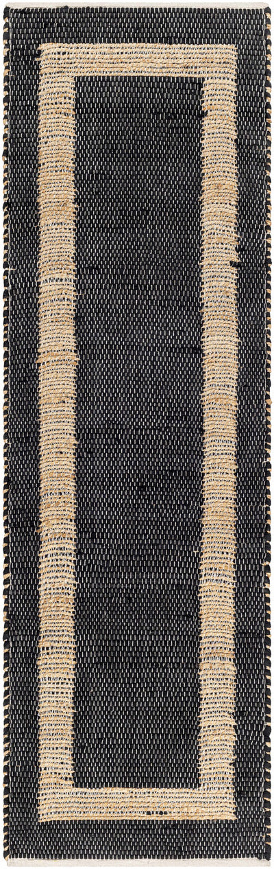 Ghita Recycled Black Jean Rug