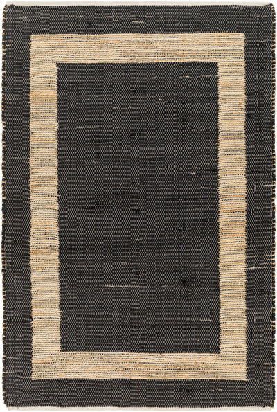 Ghita Recycled Black Jean Rug