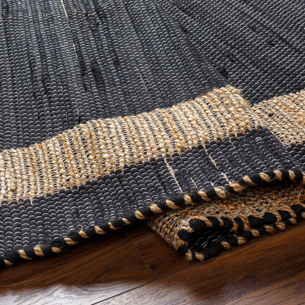 Ghita Recycled Black Jean Rug