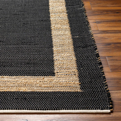 Ghita Recycled Black Jean Rug